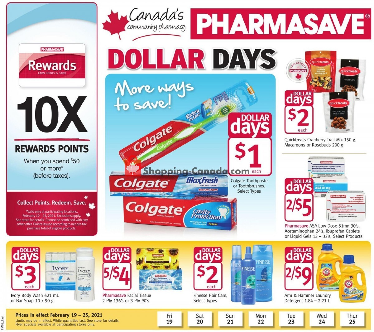 Pharmasave flyer from Friday February 19, 2021 to Thursday February 25, 2021 - page 1