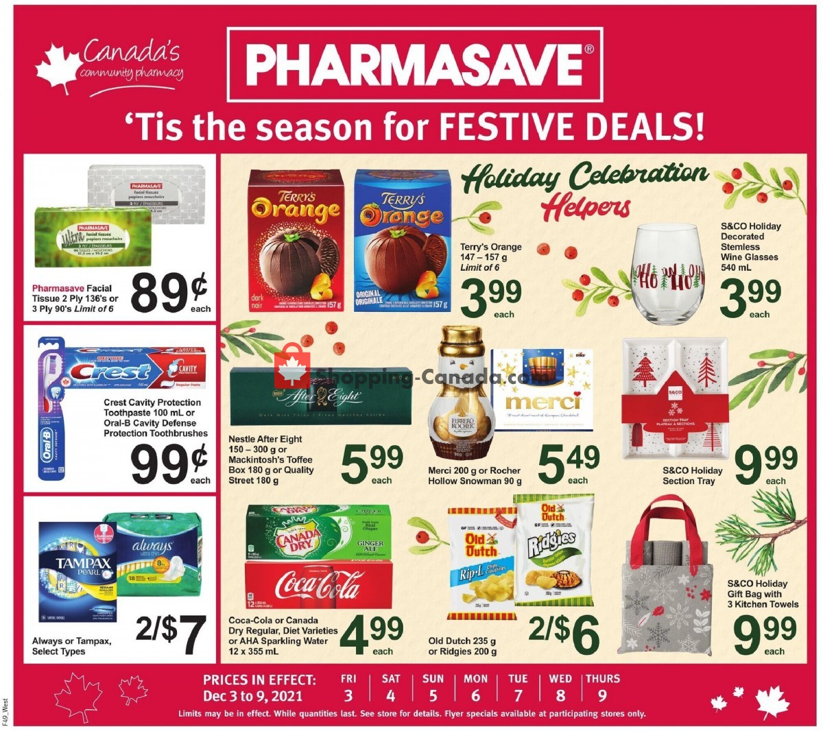 Pharmasave flyer from Friday December 3, 2021 to Thursday December 9, 2021 - page 1