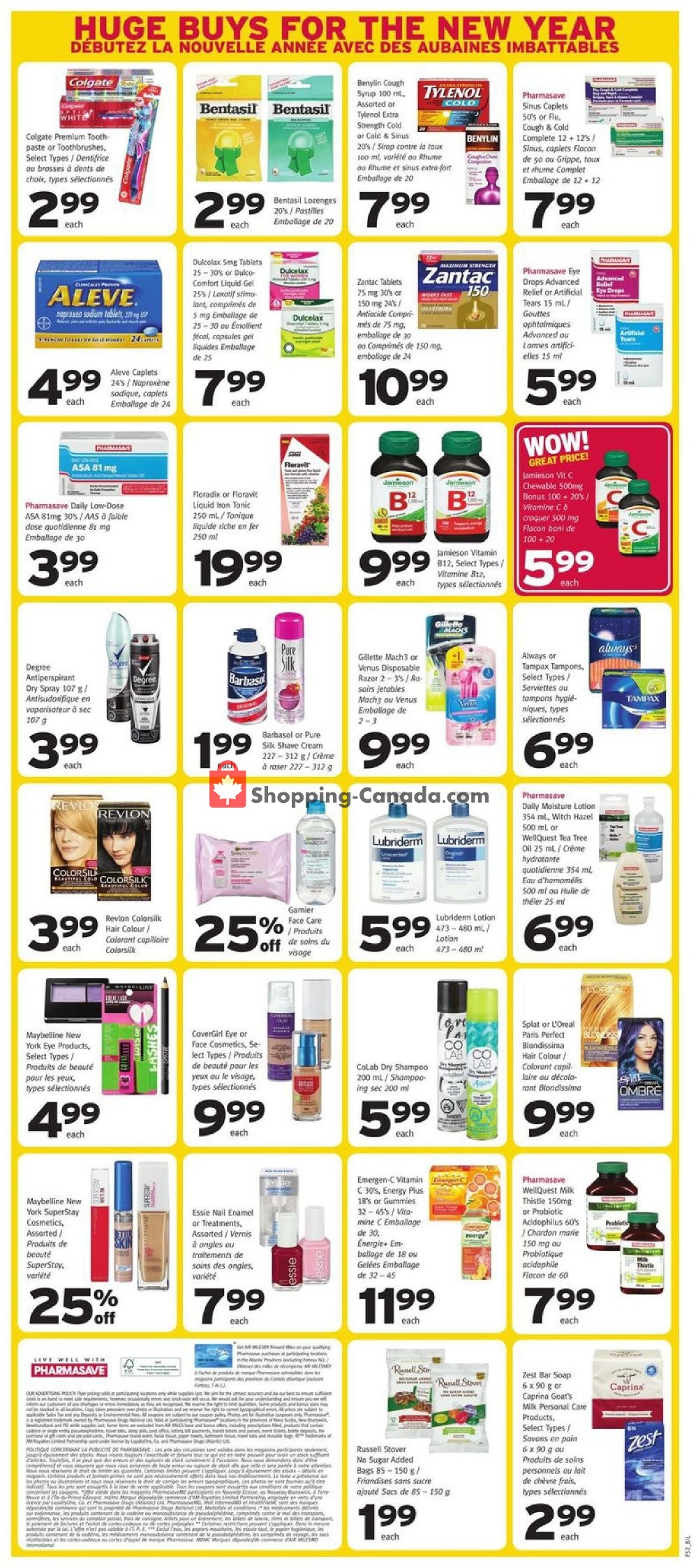 Pharmasave flyer from Friday December 28, 2018 to Thursday January 3, 2019 - page 3