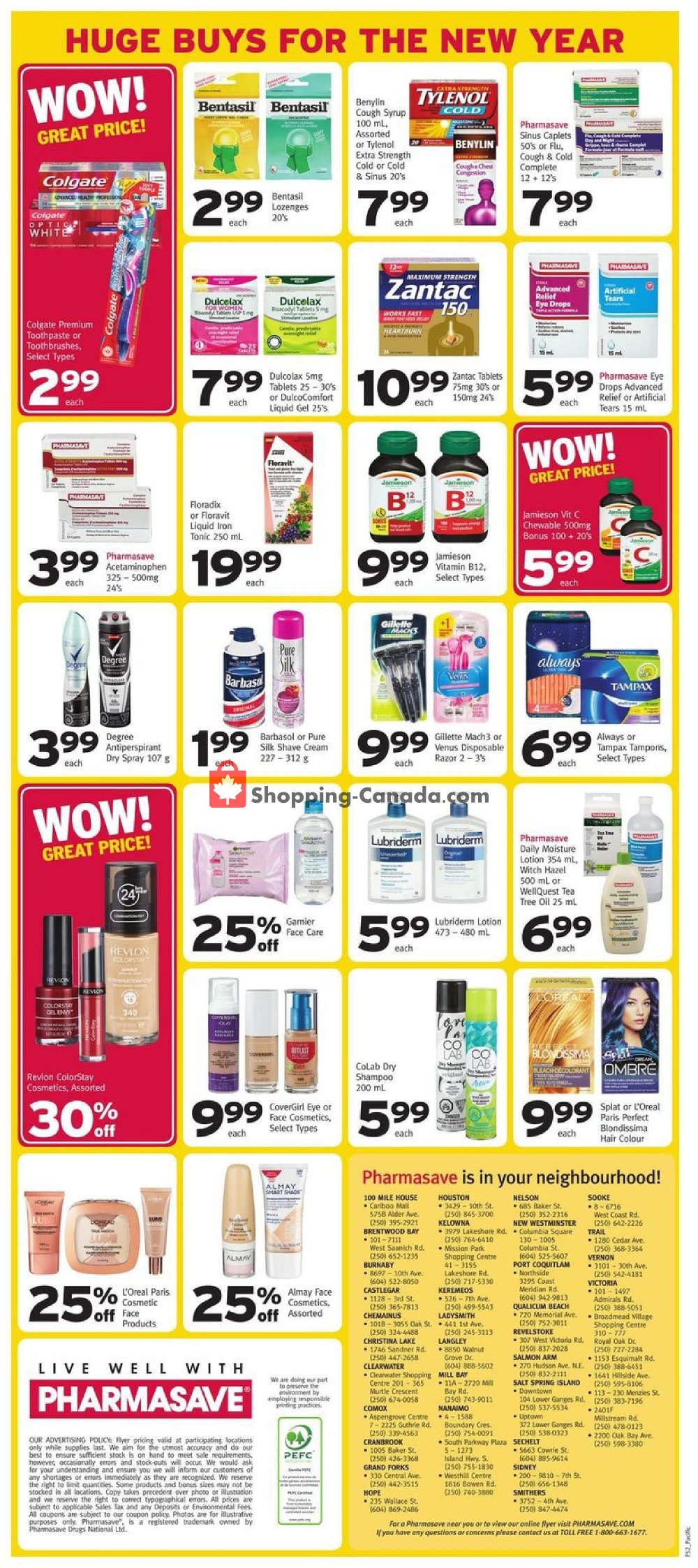 Pharmasave flyer from Friday December 28, 2018 to Thursday January 3, 2019 - page 3