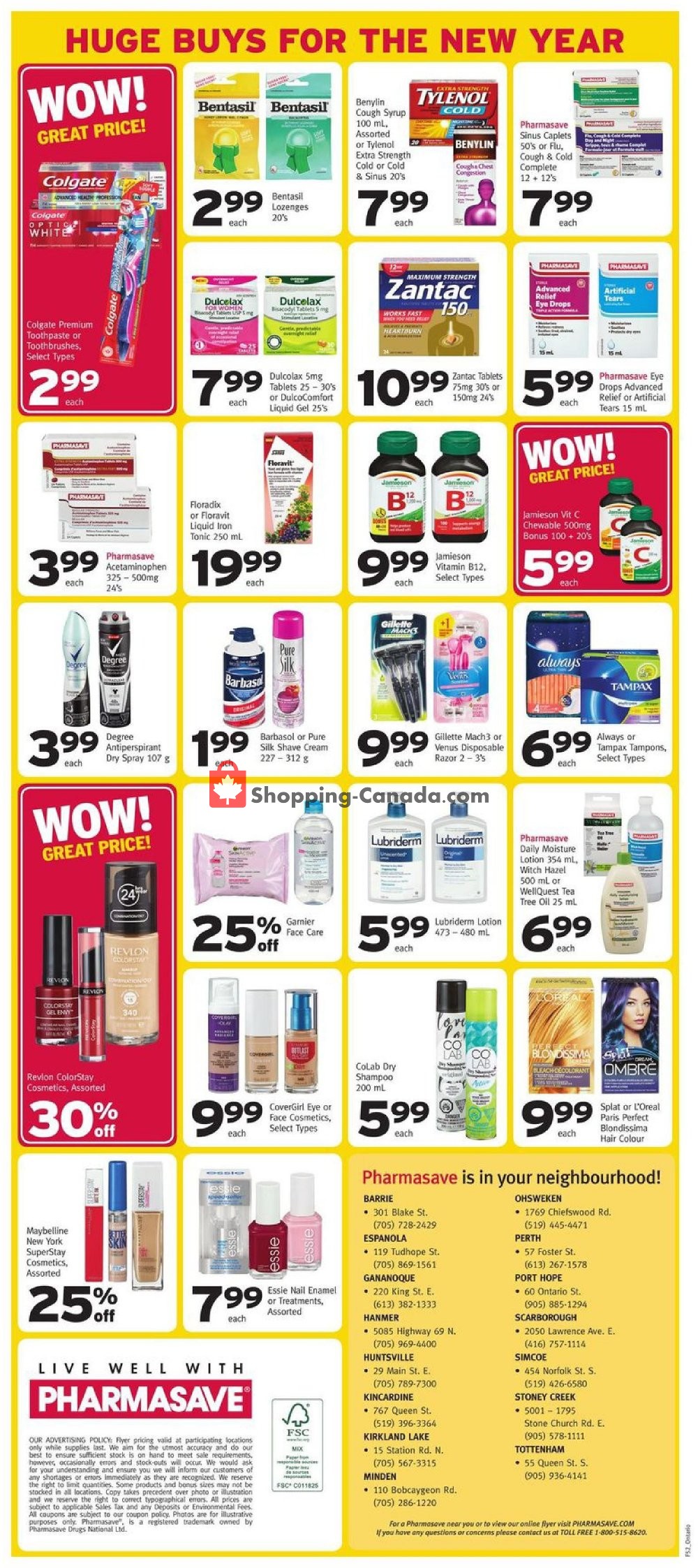 Pharmasave flyer from Friday December 28, 2018 to Thursday January 3, 2019 - page 3