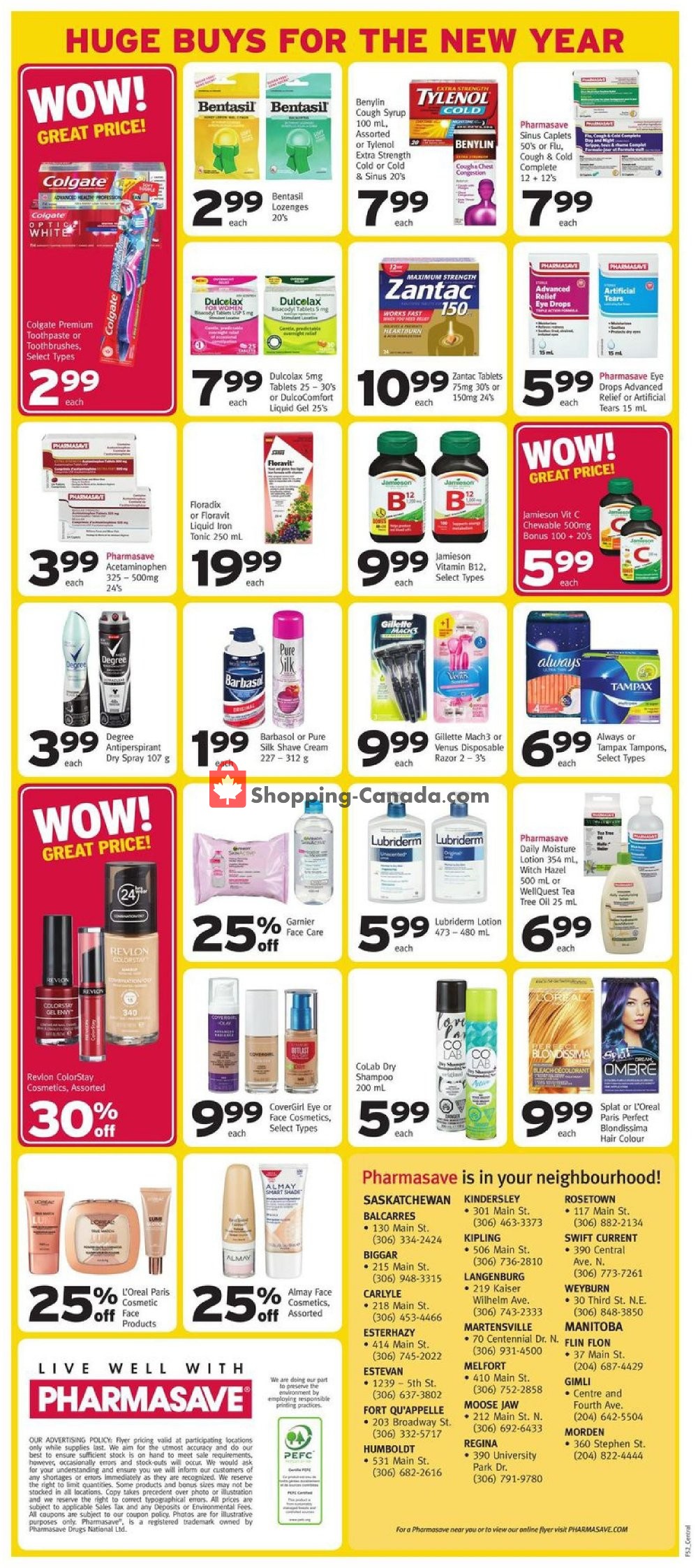 Pharmasave flyer from Friday December 28, 2018 to Thursday January 3, 2019 - page 3