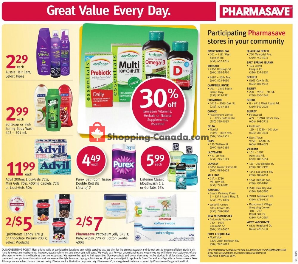 Pharmasave flyer from Friday July 31, 2020 to Thursday August 6, 2020 - page 10