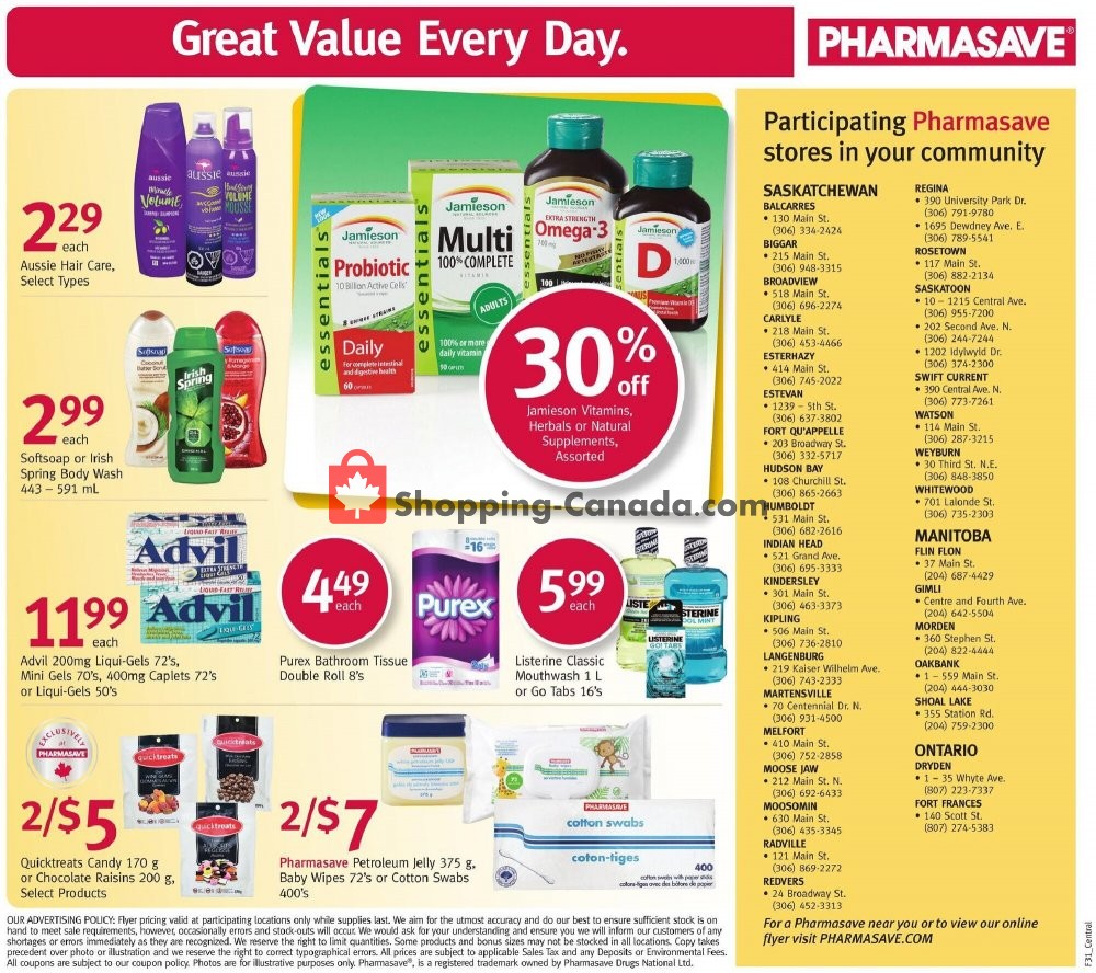 Pharmasave flyer from Friday July 31, 2020 to Thursday August 6, 2020 - page 10
