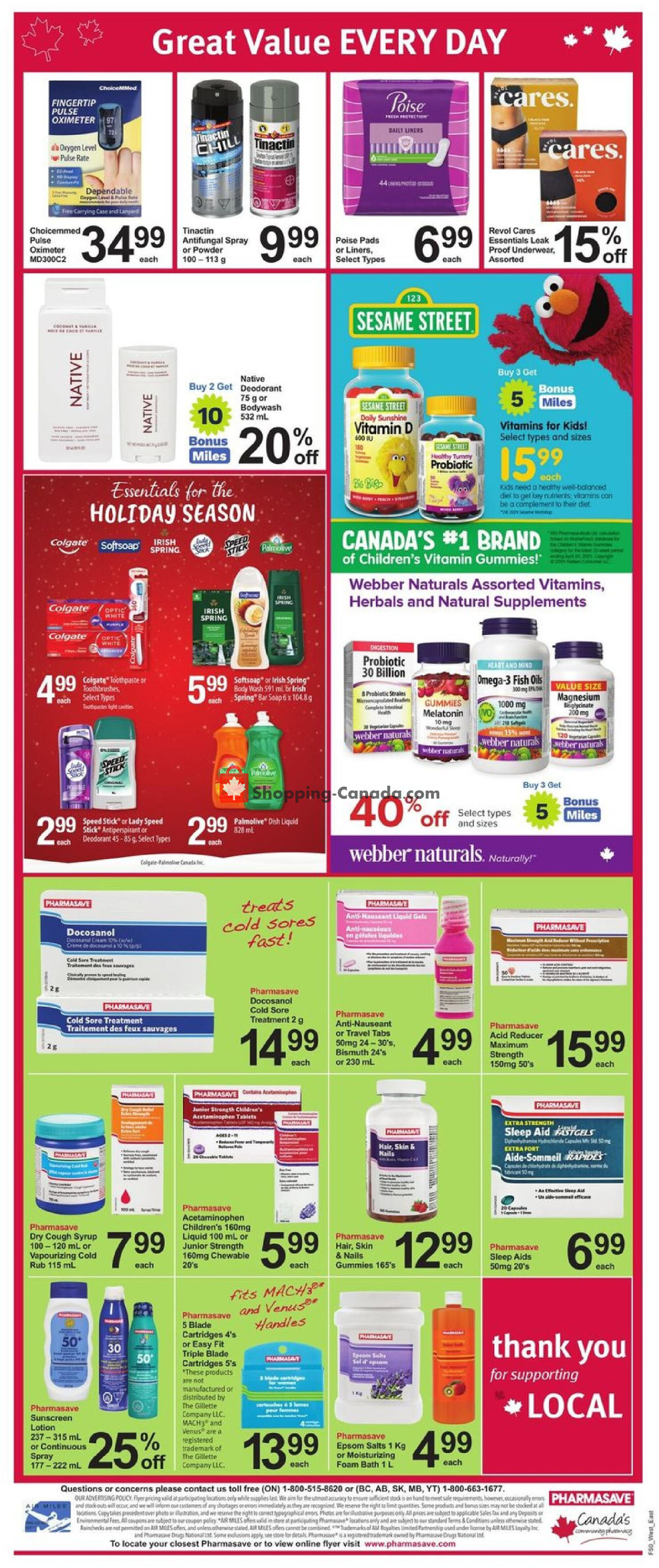 Pharmasave flyer from Friday December 13, 2024 to Thursday December 19, 2024 - page 7