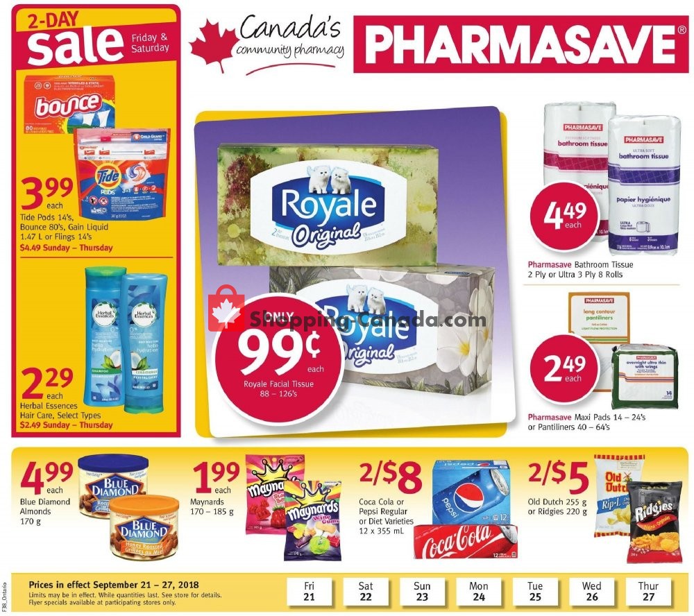 Pharmasave flyer from Friday September 21, 2018 to Thursday September 27, 2018 - page 2