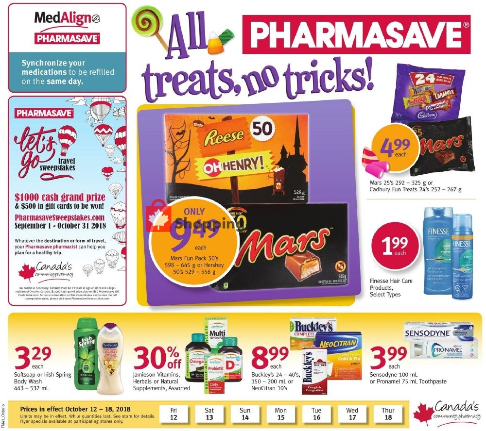 Pharmasave flyer from Friday October 12, 2018 to Thursday October 18, 2018 - page 2