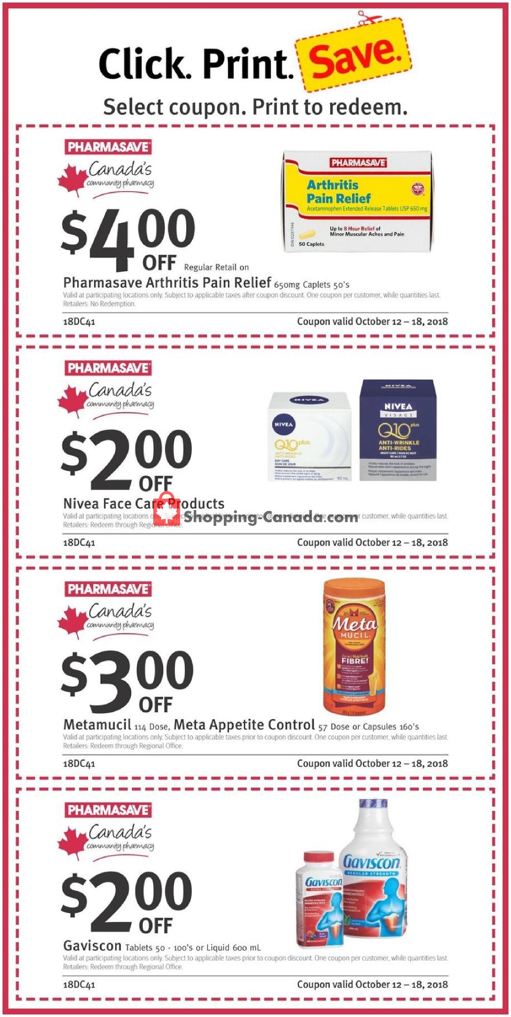 Pharmasave flyer from Friday October 12, 2018 to Thursday October 18, 2018 - page 3
