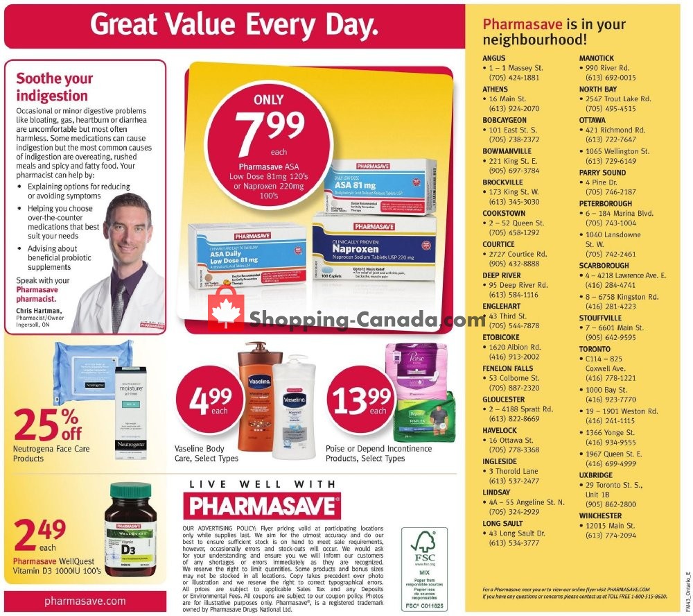 Pharmasave flyer from Friday October 26, 2018 to Thursday November 1, 2018 - page 8