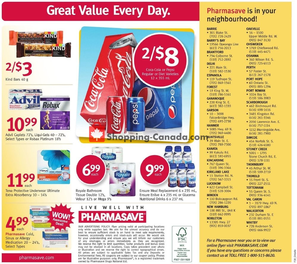 Pharmasave flyer from Friday September 28, 2018 to Thursday October 4, 2018 - page 12