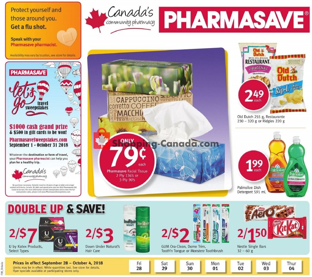 Pharmasave flyer from Friday September 28, 2018 to Thursday October 4, 2018 - page 2