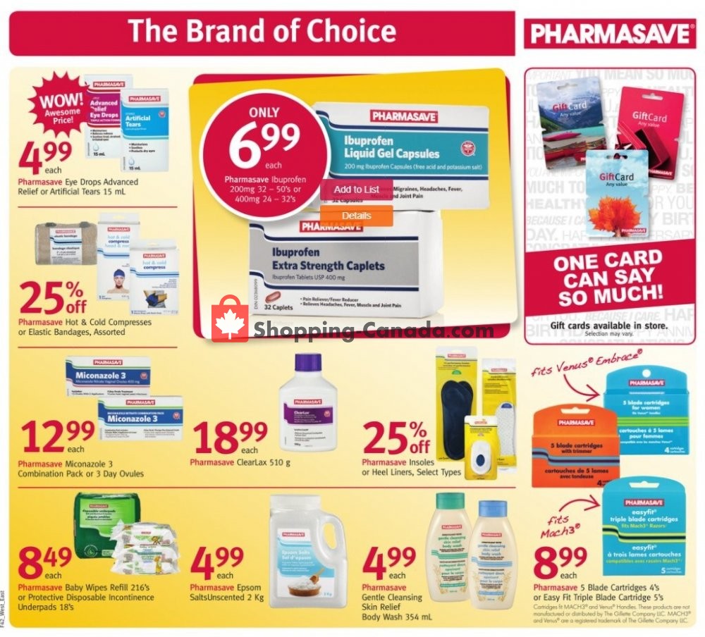Pharmasave flyer from Friday October 16, 2020 to Thursday October 22, 2020 - page 17