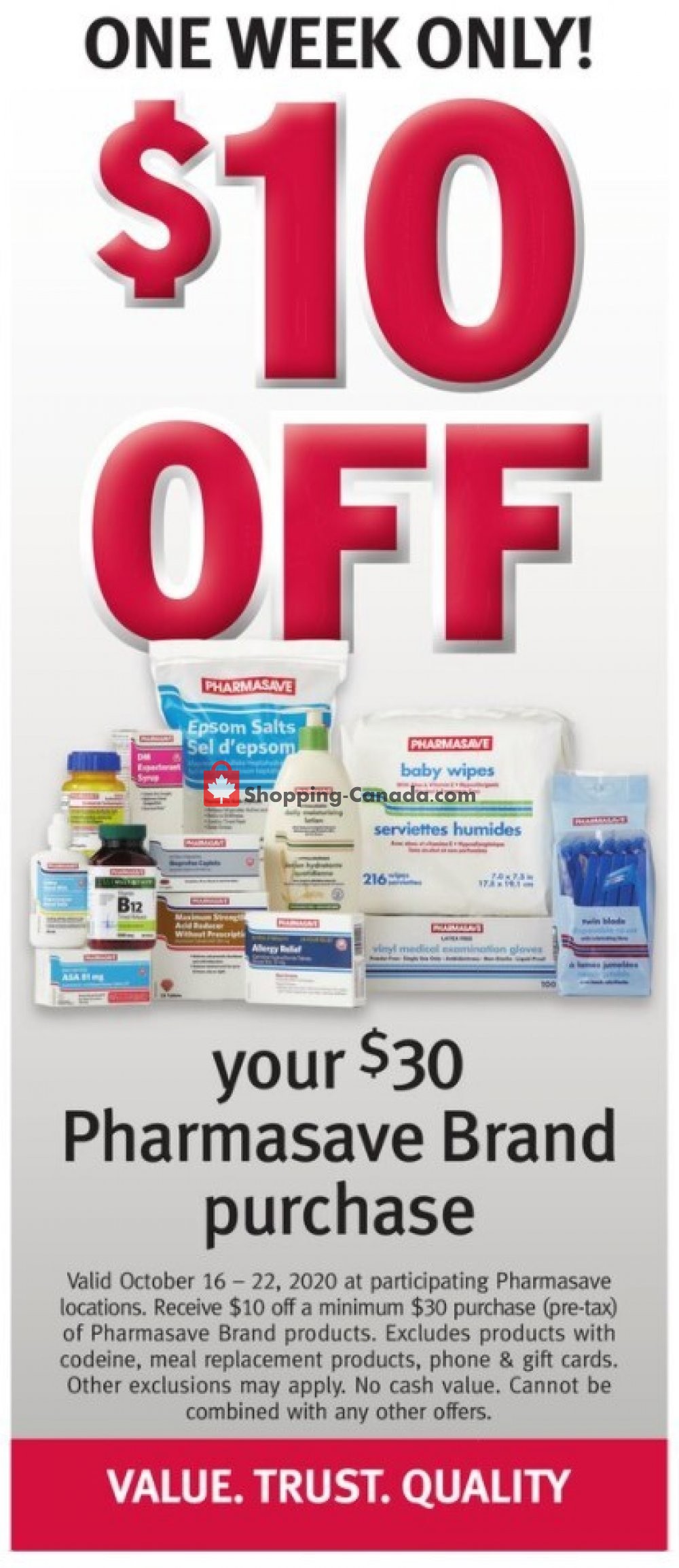 Pharmasave flyer from Friday October 16, 2020 to Thursday October 22, 2020 - page 2