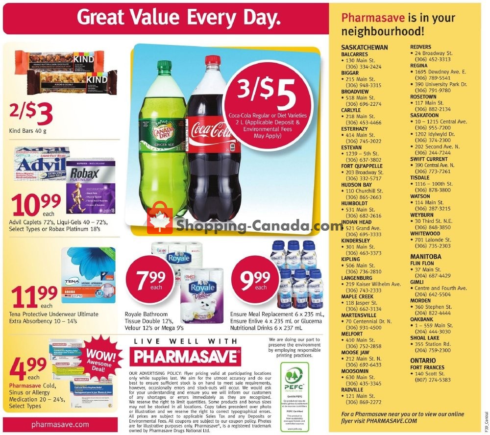 Pharmasave flyer from Friday September 28, 2018 to Thursday October 4, 2018 - page 11