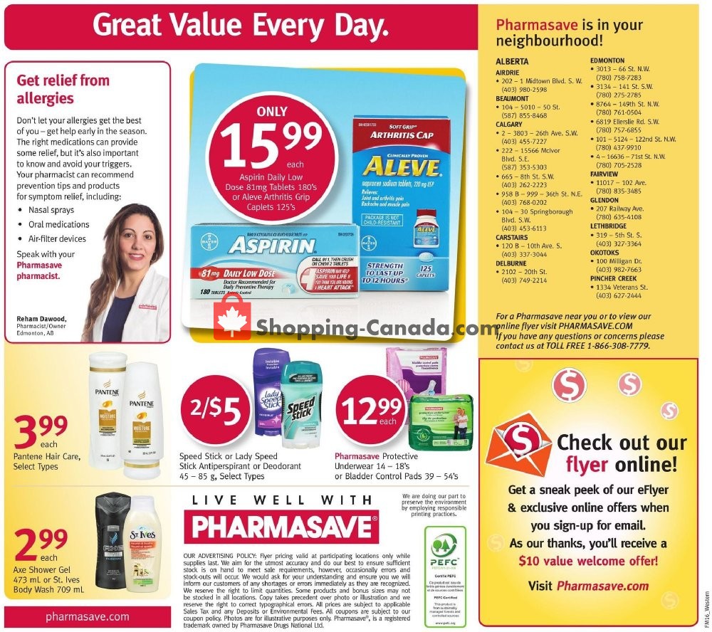 Pharmasave flyer from Friday April 19, 2019 to Thursday April 25, 2019 - page 7