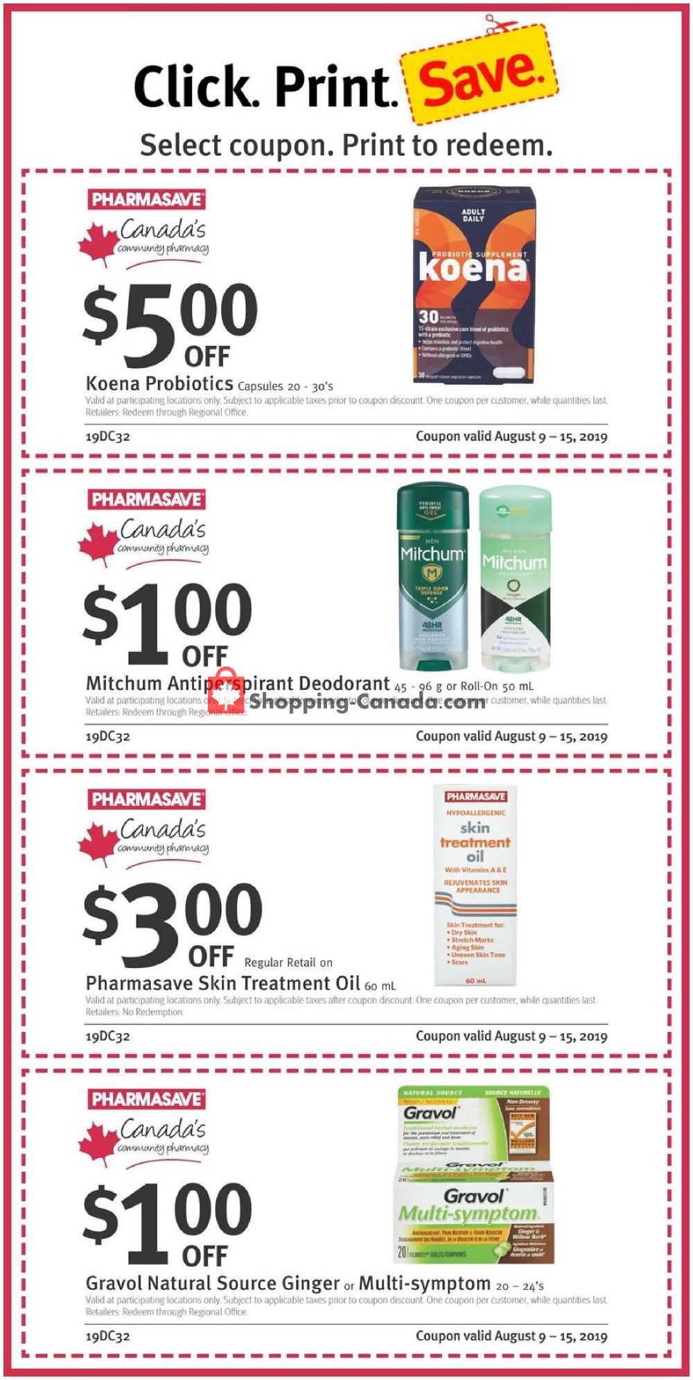 Pharmasave flyer from Friday August 9, 2019 to Thursday August 15, 2019 - page 2