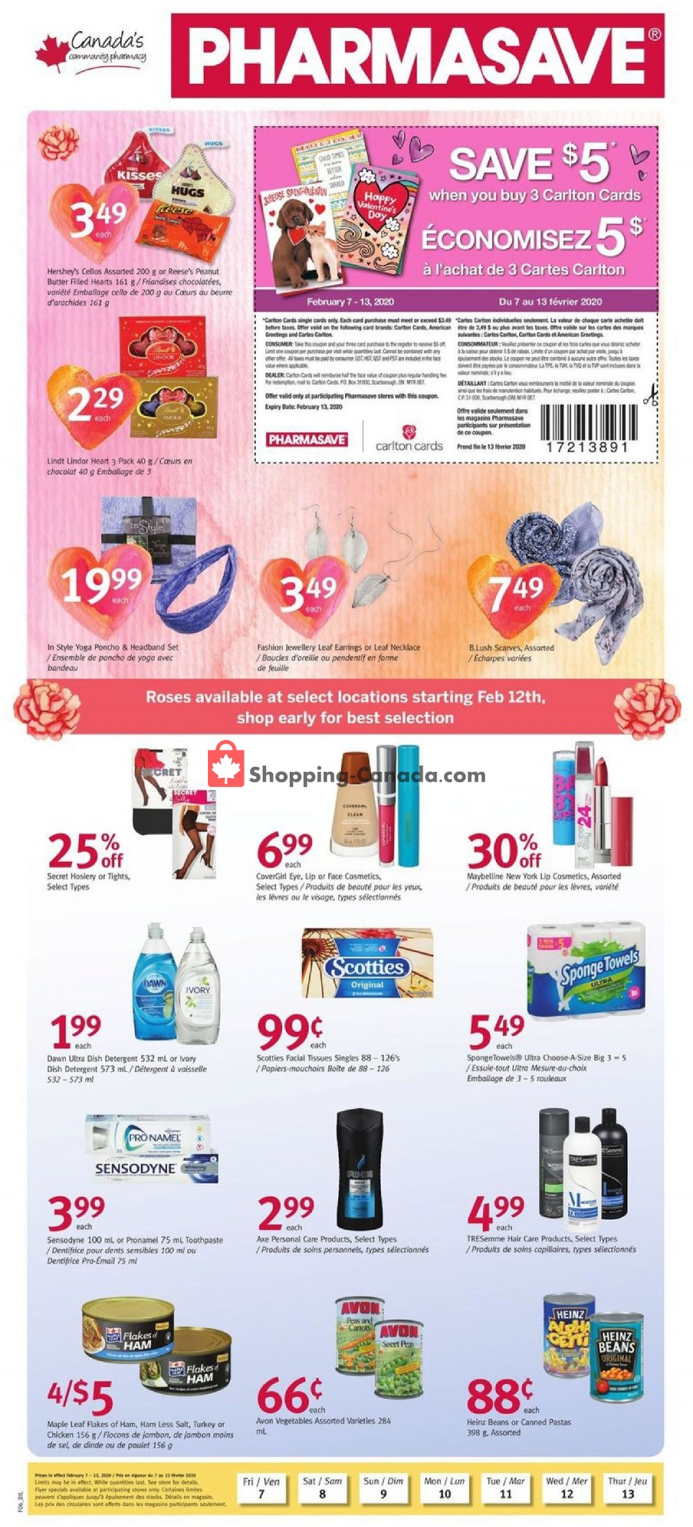 Pharmasave flyer from Friday February 7, 2020 to Thursday February 13, 2020 - page 1