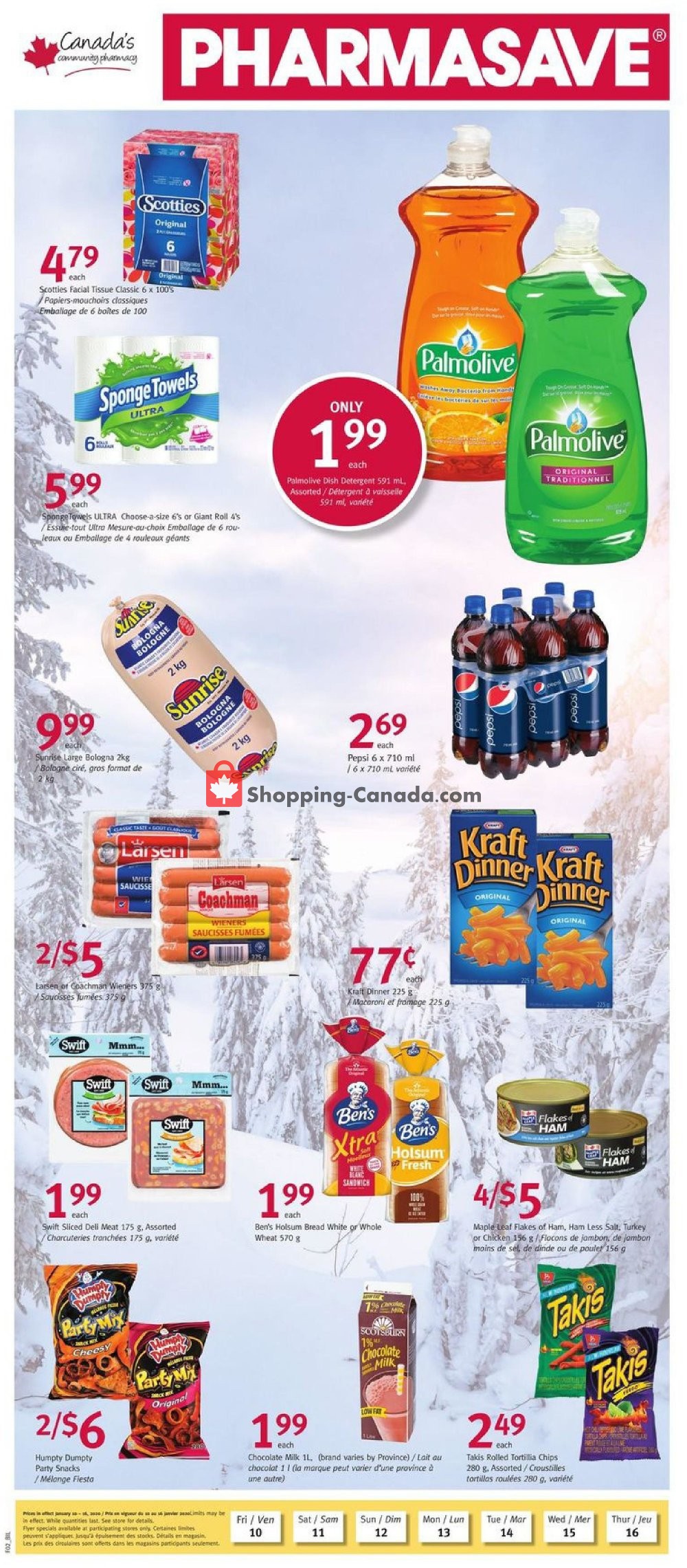 Pharmasave flyer from Friday January 10, 2020 to Thursday January 16, 2020 - page 1