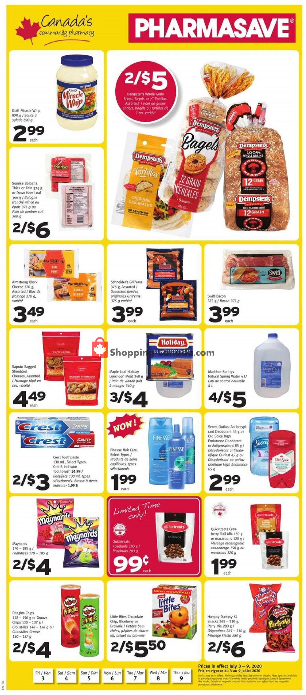 Pharmasave flyer from Friday July 3, 2020 to Thursday July 9, 2020 - page 1