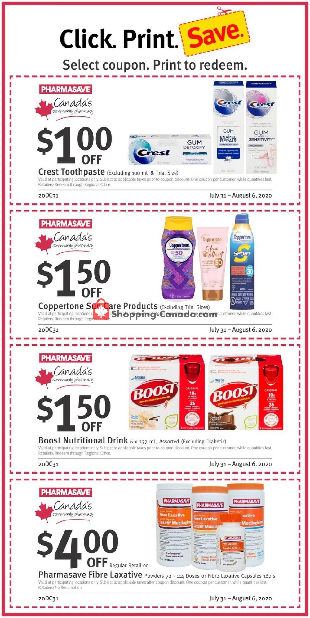 Pharmasave flyer from Friday July 31, 2020 to Thursday August 6, 2020 - page 2