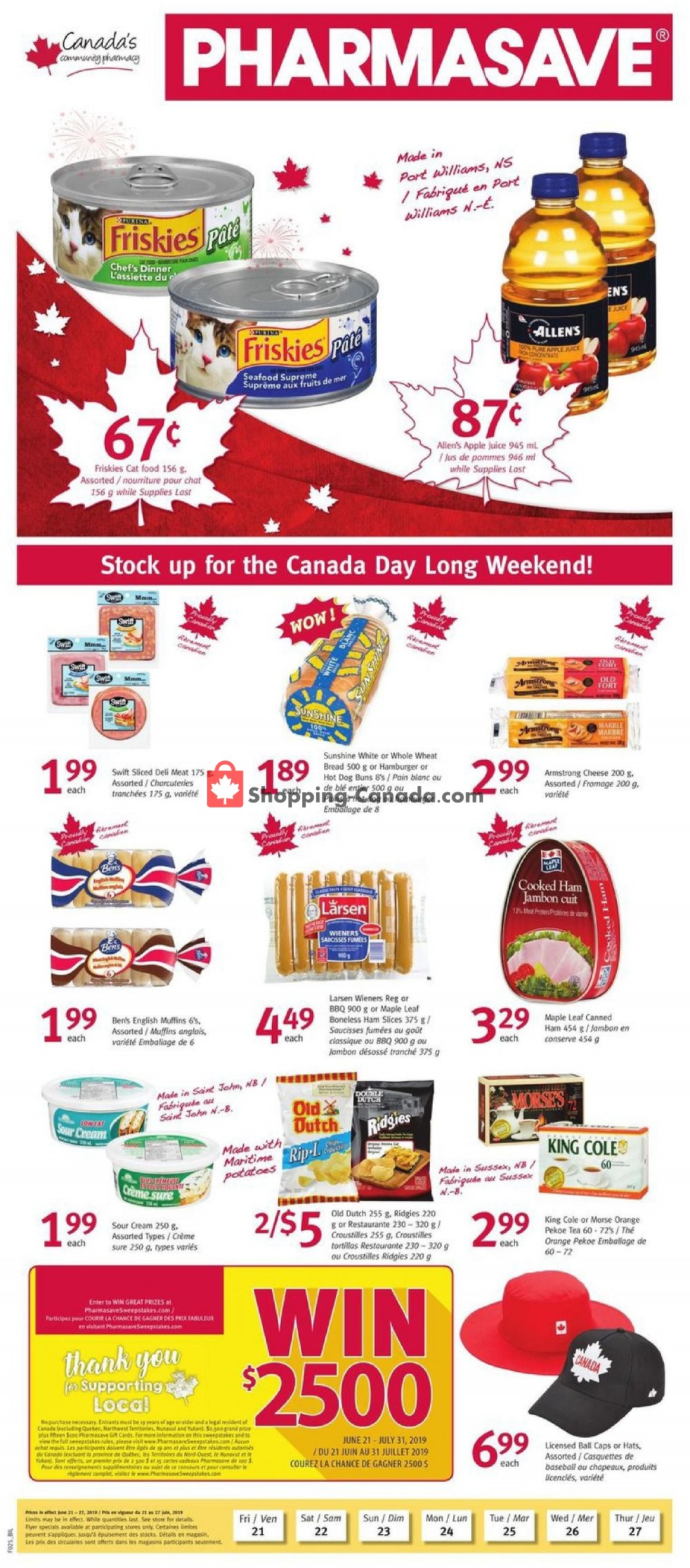 Pharmasave flyer from Friday June 21, 2019 to Thursday June 27, 2019 - page 1