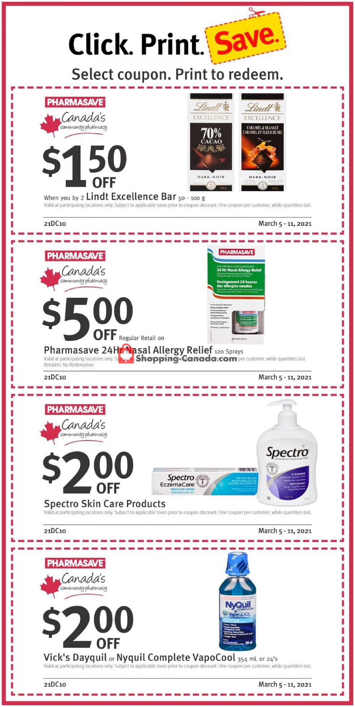 Pharmasave flyer from Friday March 5, 2021 to Thursday March 11, 2021 - page 2