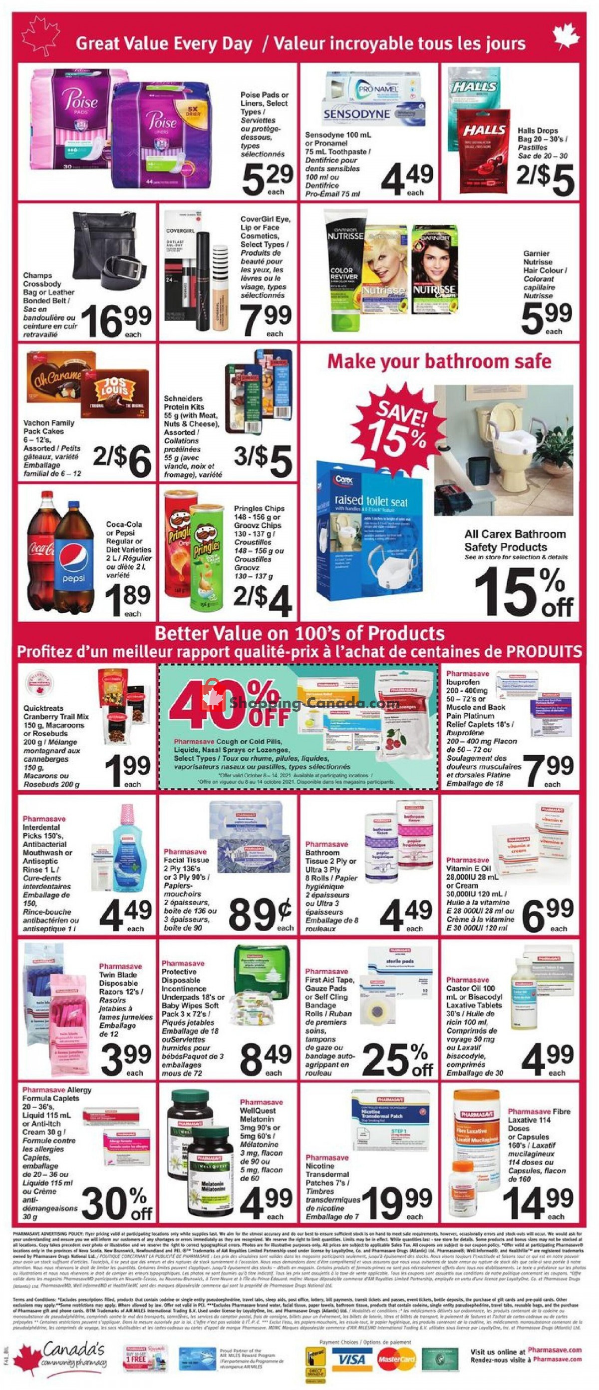 Pharmasave flyer from Friday October 8, 2021 to Thursday October 14, 2021 - page 7