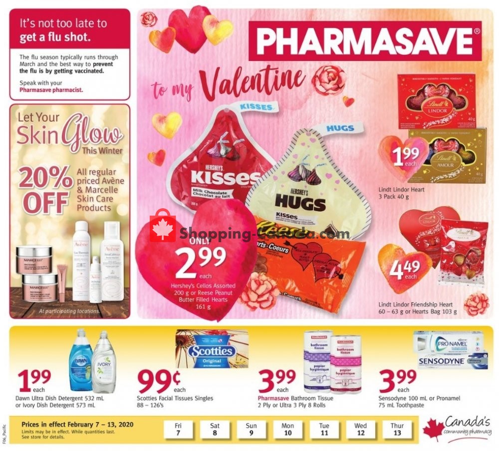 Pharmasave flyer from Friday February 7, 2020 to Thursday February 13, 2020 - page 1
