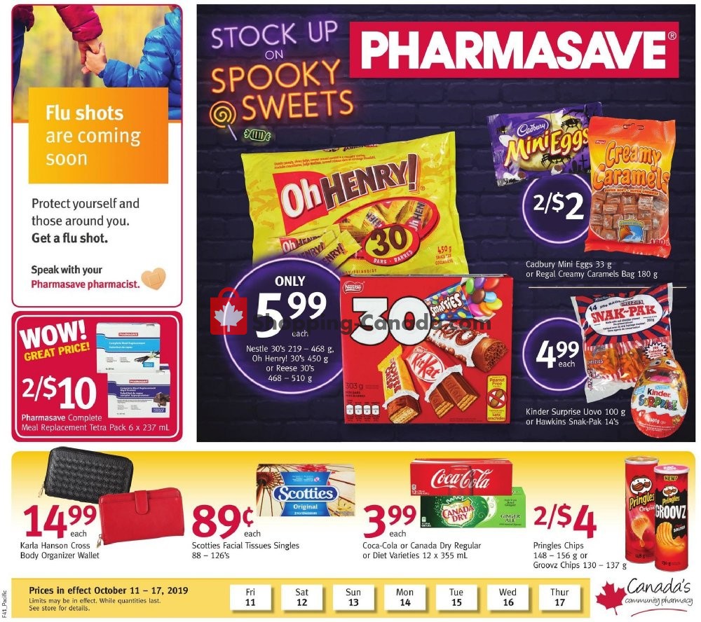 Pharmasave flyer from Friday October 11, 2019 to Thursday October 17, 2019 - page 1