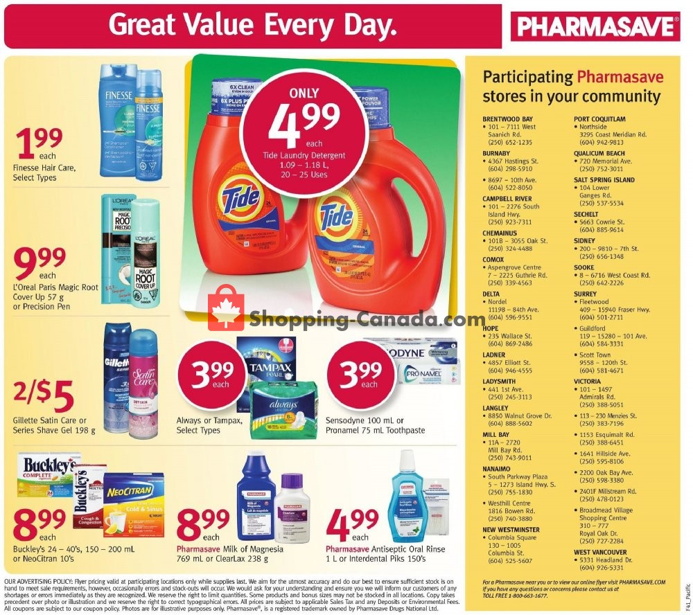 Pharmasave flyer from Friday October 11, 2019 to Thursday October 17, 2019 - page 12