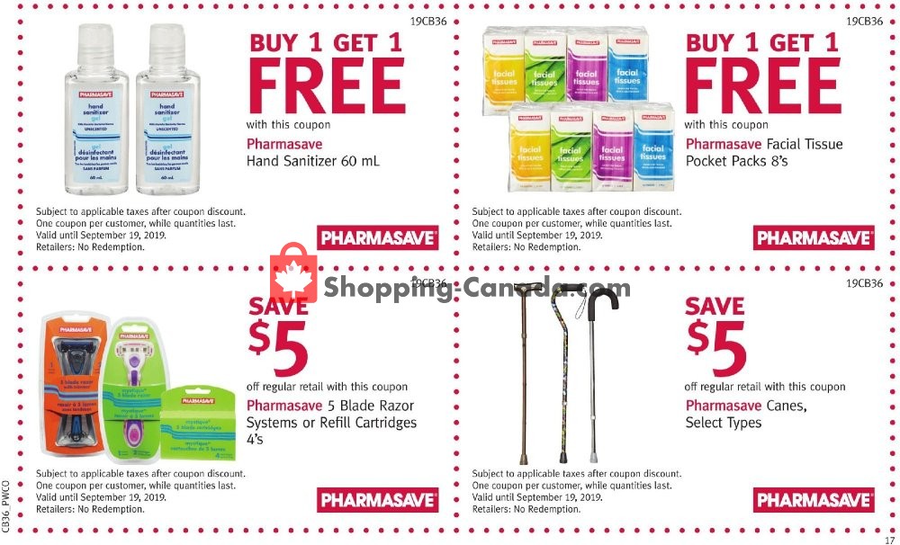 Pharmasave flyer from Friday September 6, 2019 to Thursday September 19, 2019 - page 18