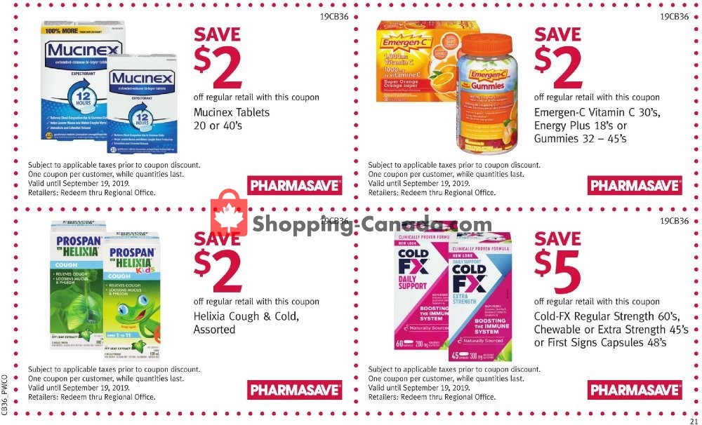 Pharmasave flyer from Friday September 6, 2019 to Thursday September 19, 2019 - page 22