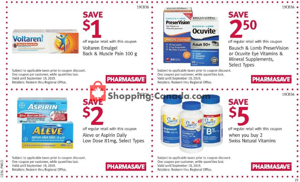 Pharmasave flyer from Friday September 6, 2019 to Thursday September 19, 2019 - page 26