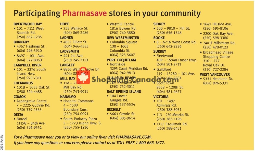 Pharmasave flyer from Friday September 6, 2019 to Thursday September 19, 2019 - page 32