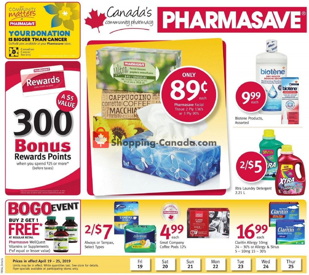 Pharmasave flyer from Friday April 19, 2019 to Thursday April 25, 2019 - page 2