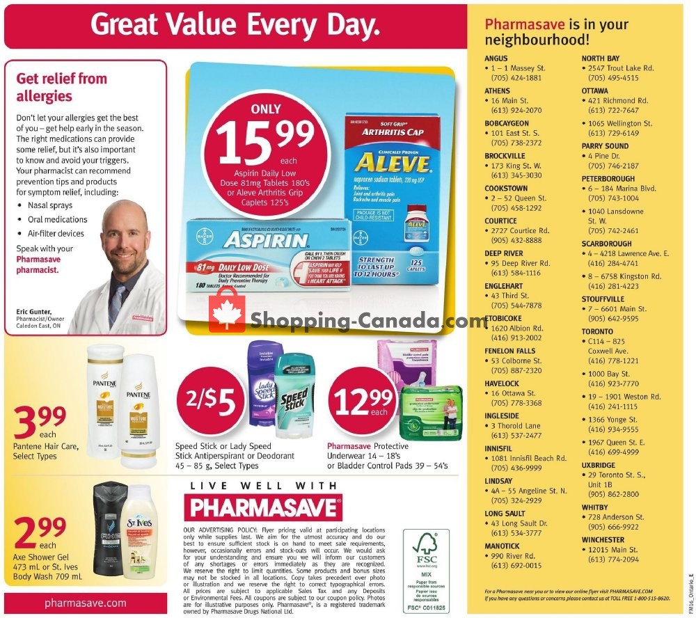 Pharmasave flyer from Friday April 19, 2019 to Thursday April 25, 2019 - page 8