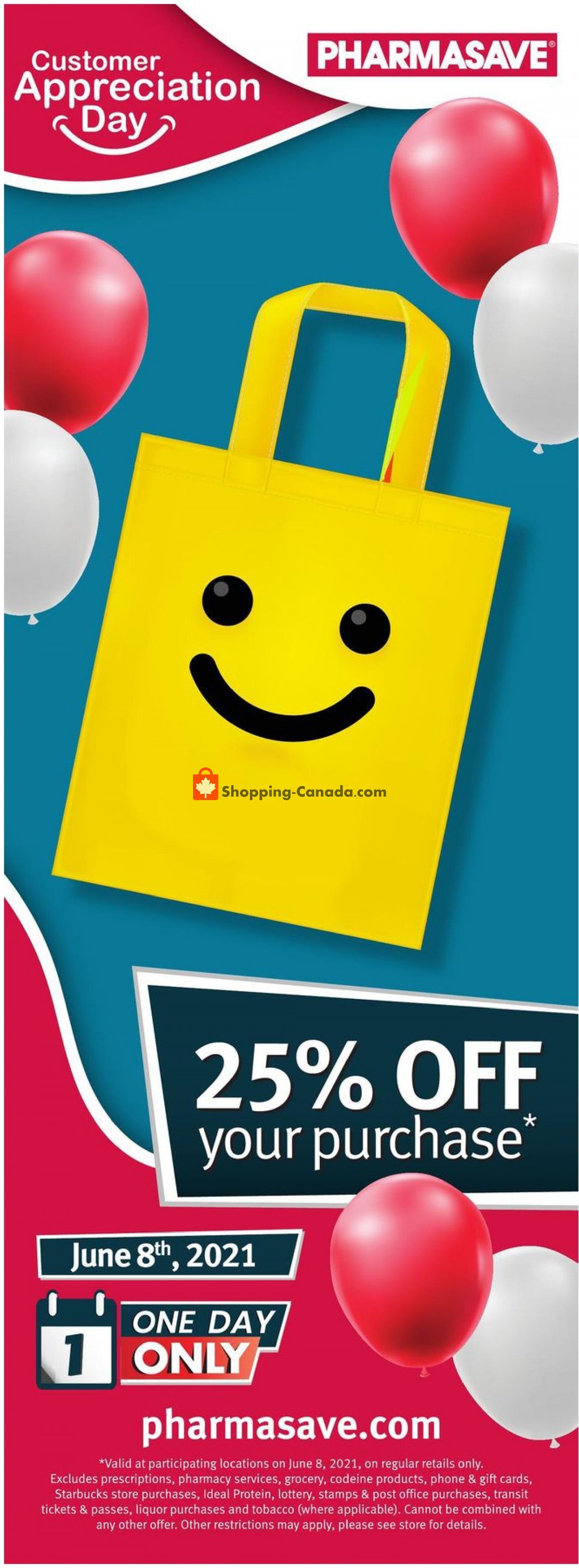 Pharmasave flyer from Friday June 4, 2021 to Thursday June 10, 2021 - page 1