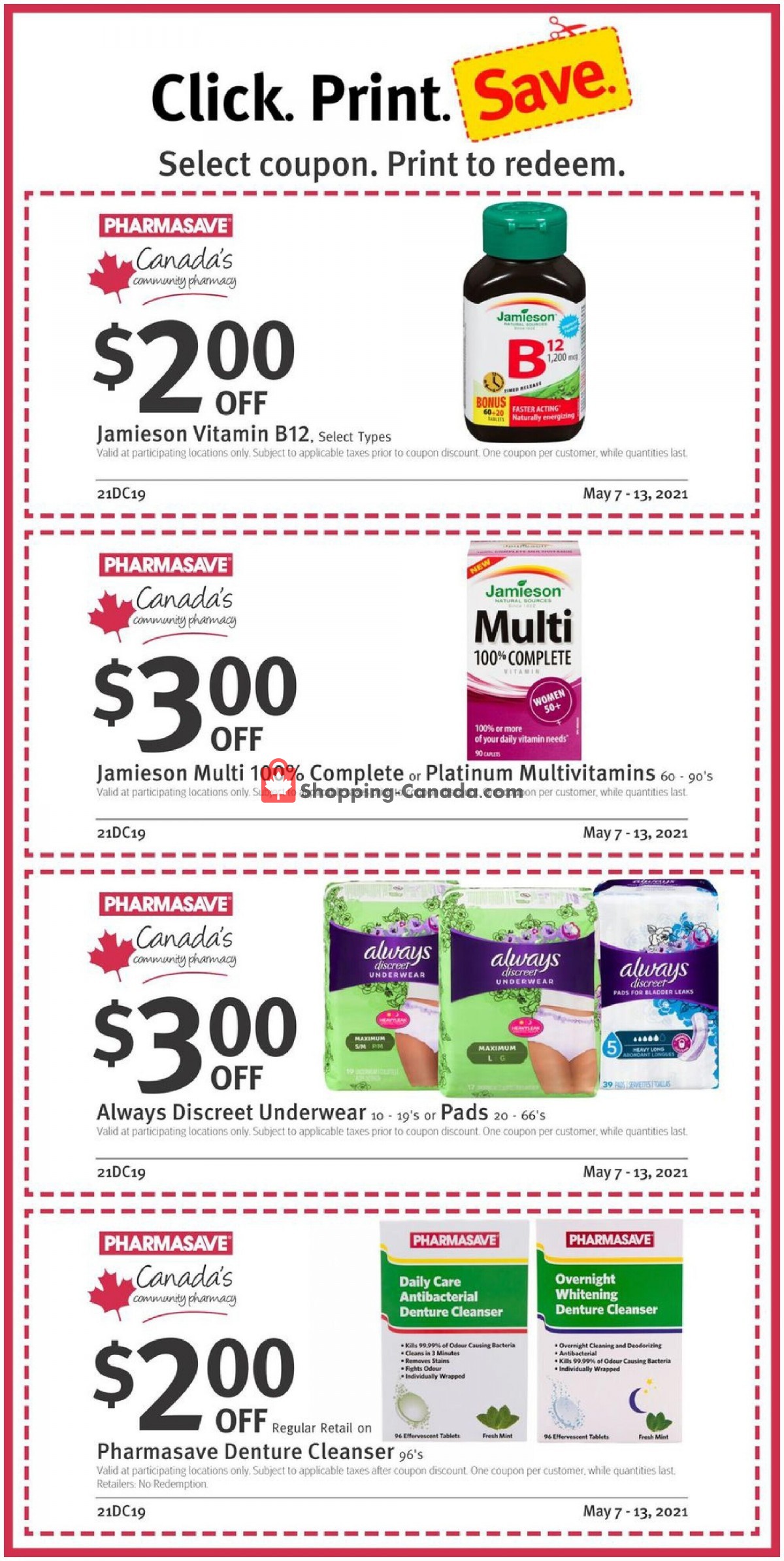 Pharmasave flyer from Friday May 7, 2021 to Thursday May 13, 2021 - page 3