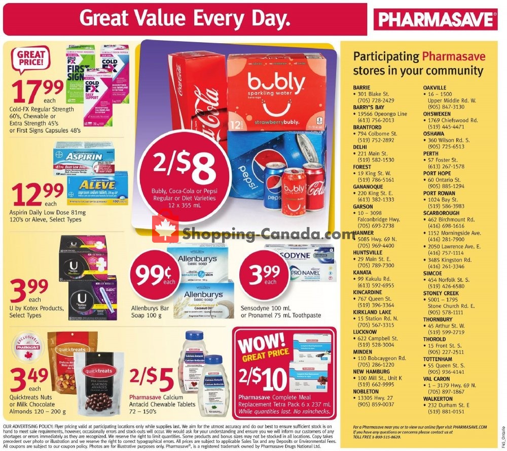 Pharmasave flyer from Friday November 8, 2019 to Thursday November 14, 2019 - page 12