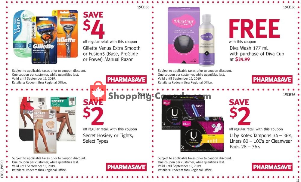 Pharmasave flyer from Friday September 6, 2019 to Thursday September 19, 2019 - page 12