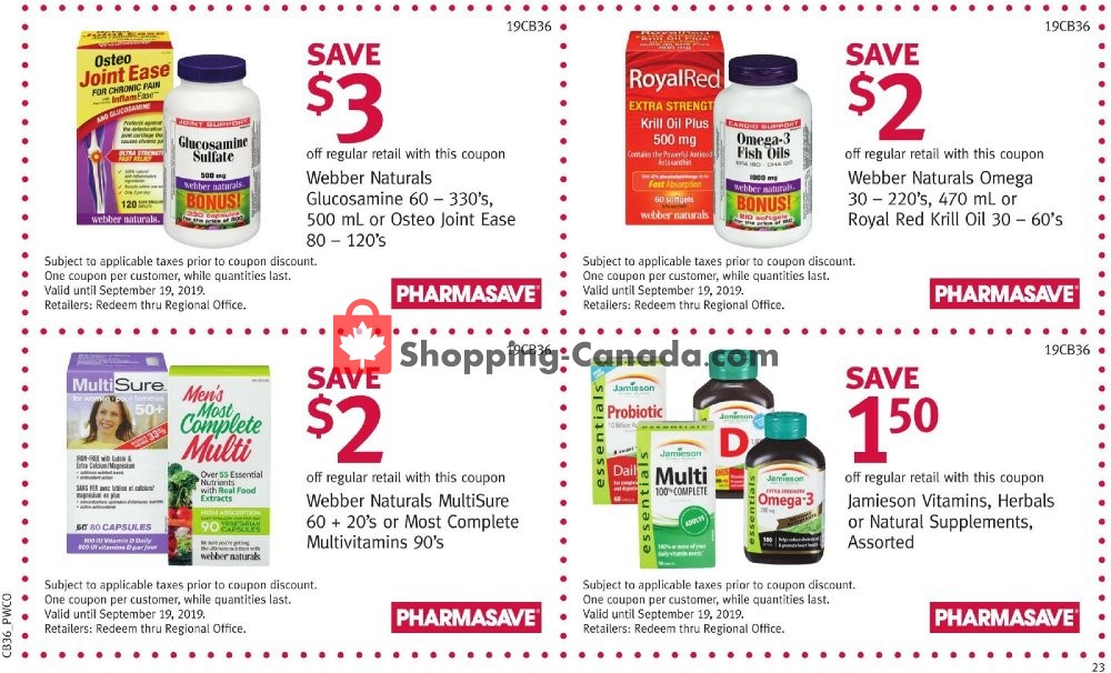 Pharmasave flyer from Friday September 6, 2019 to Thursday September 19, 2019 - page 24