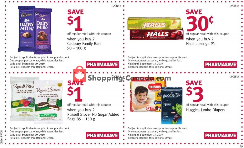 Pharmasave flyer from Friday September 6, 2019 to Thursday September 19, 2019 - page 30