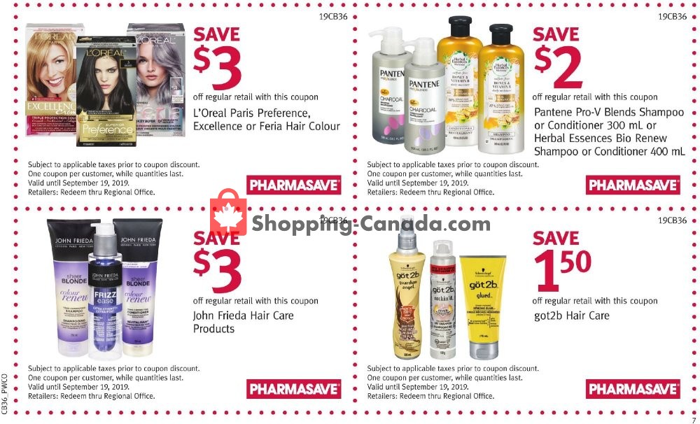 Pharmasave flyer from Friday September 6, 2019 to Thursday September 19, 2019 - page 8