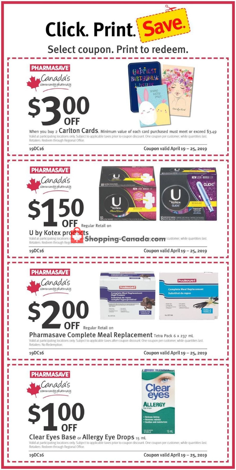 Pharmasave flyer from Friday April 19, 2019 to Thursday April 25, 2019 - page 2