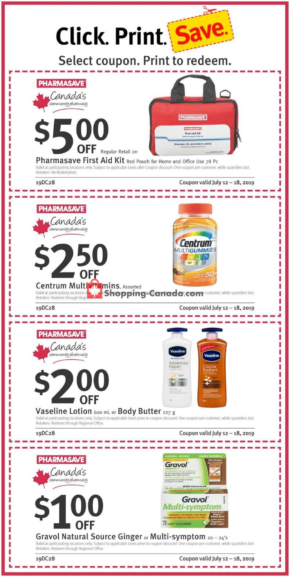 Pharmasave flyer from Friday July 12, 2019 to Thursday July 18, 2019 - page 4