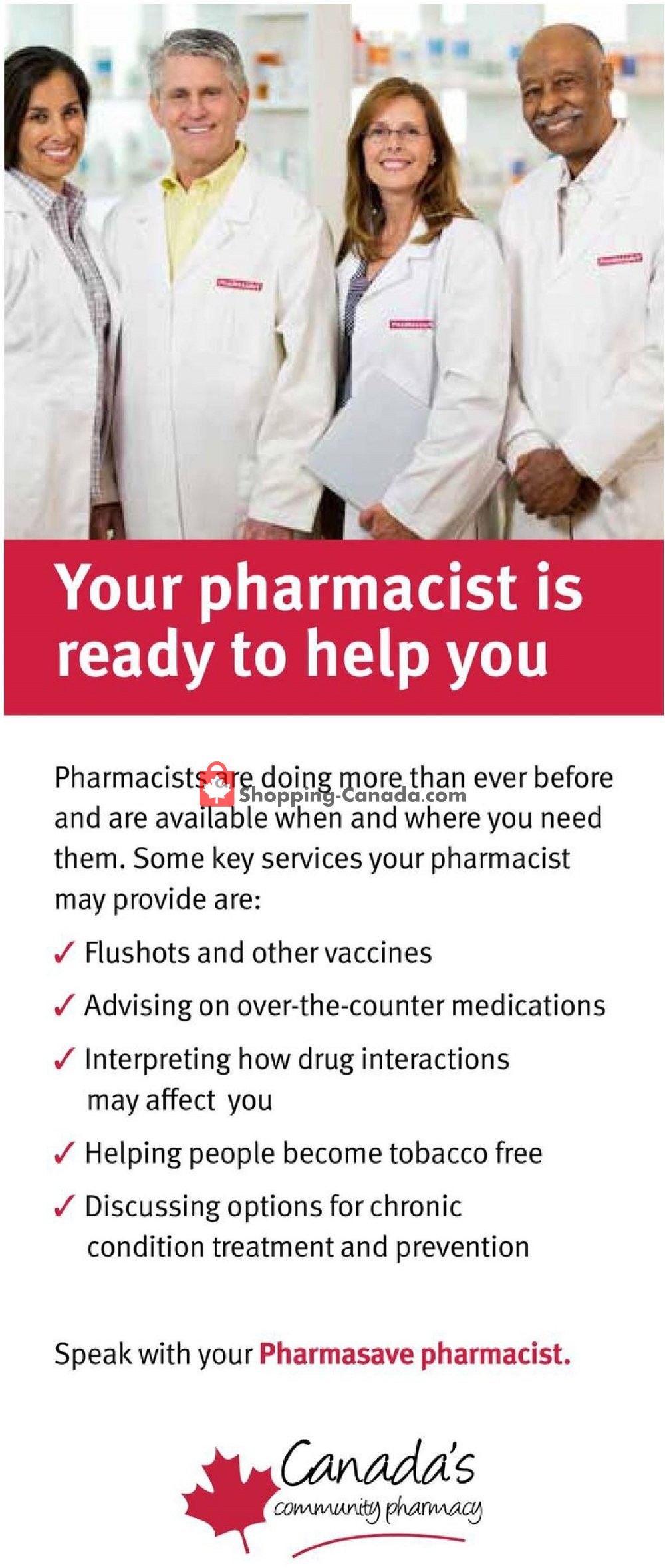 Pharmasave Canada, flyer (Special Offer West) March 20 March 26