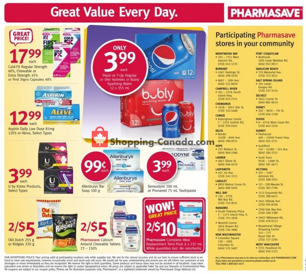 Pharmasave flyer from Friday November 8, 2019 to Thursday November 14, 2019 - page 12