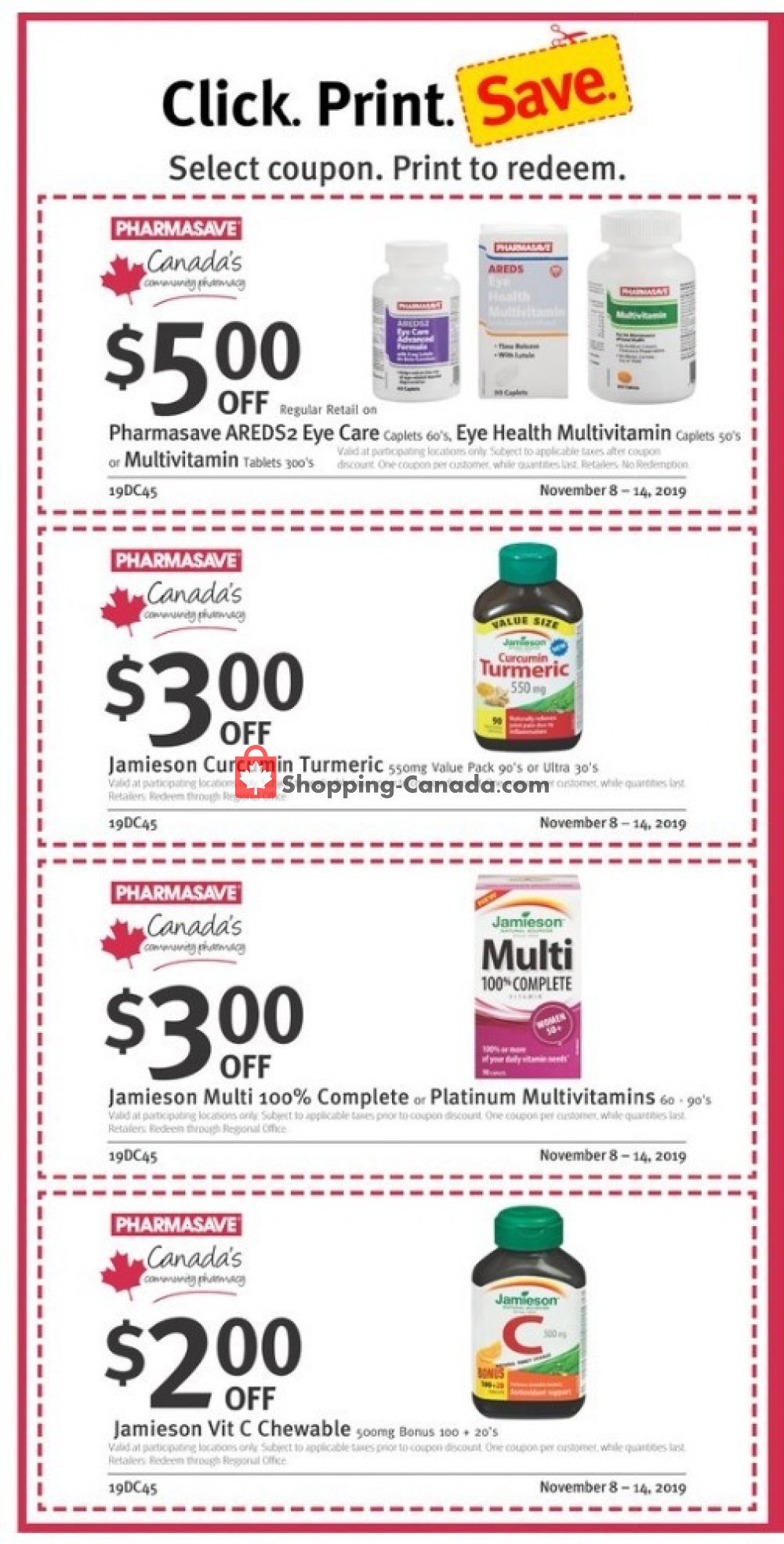Pharmasave flyer from Friday November 8, 2019 to Thursday November 14, 2019 - page 4