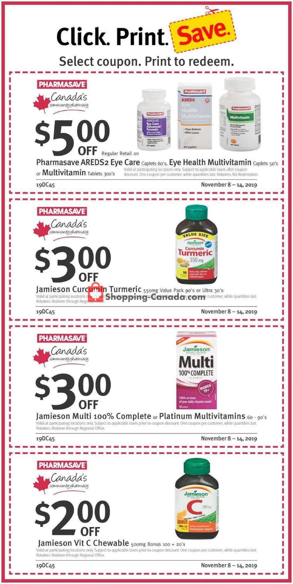 Pharmasave flyer from Friday November 8, 2019 to Thursday November 14, 2019 - page 4