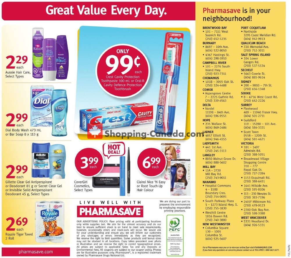 Pharmasave flyer from Friday April 12, 2019 to Thursday April 18, 2019 - page 16